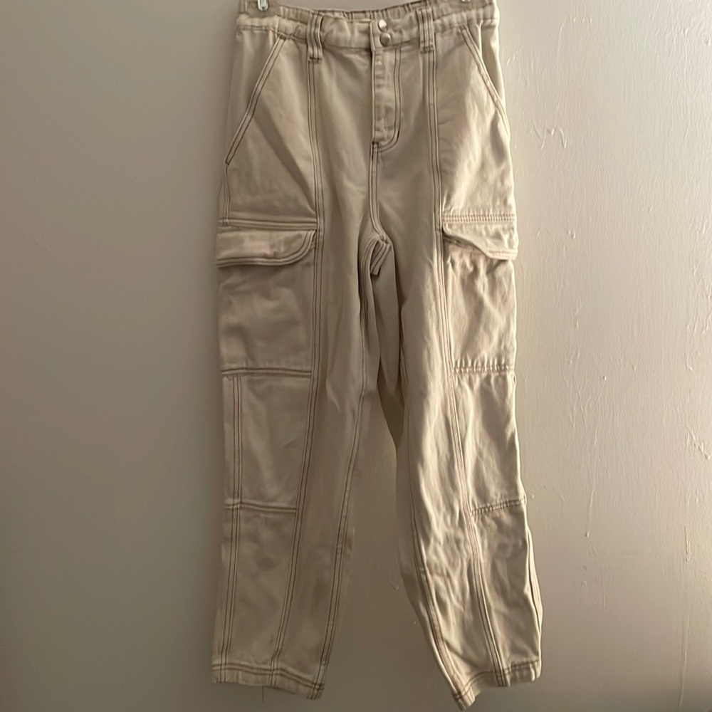 Cream colored cargo pants